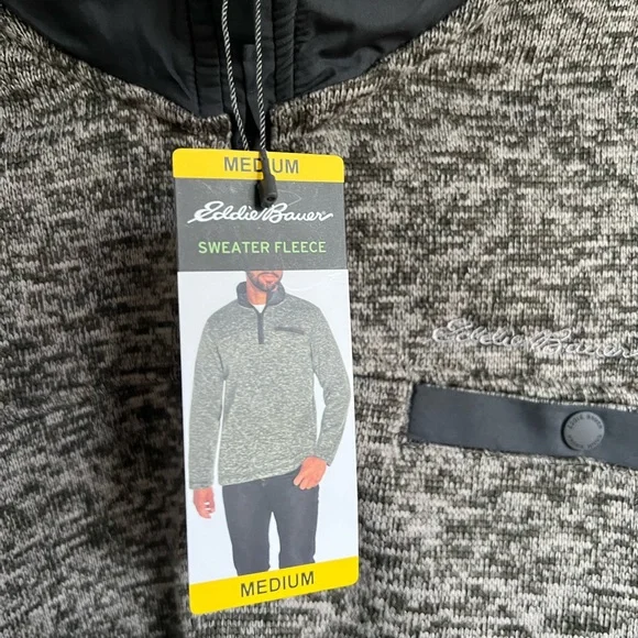 Eddie Bauer Sweater Fleece Men’s Medium New w/tags - Picture 3 of 8